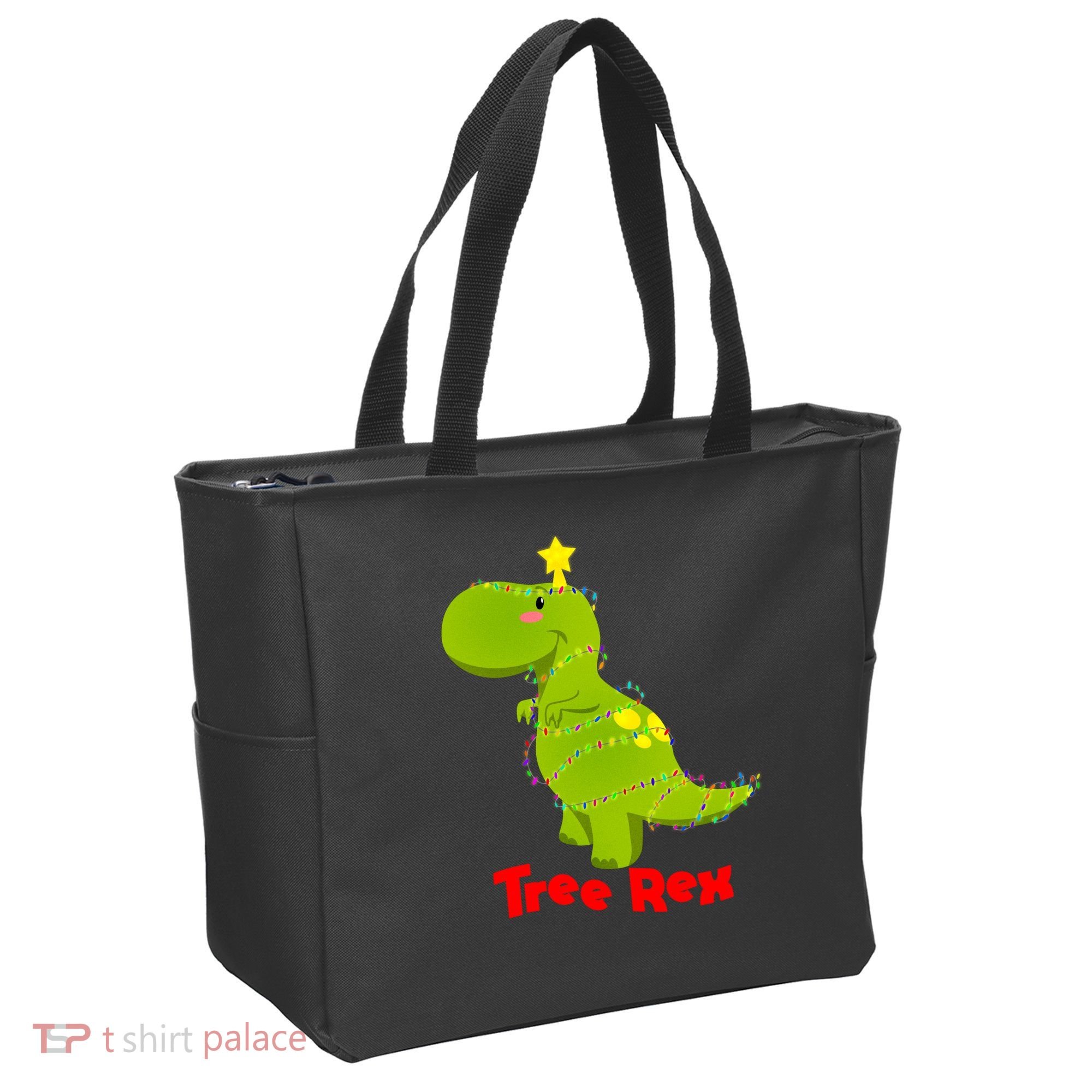 Christmas Tree Rex Tote Bag
