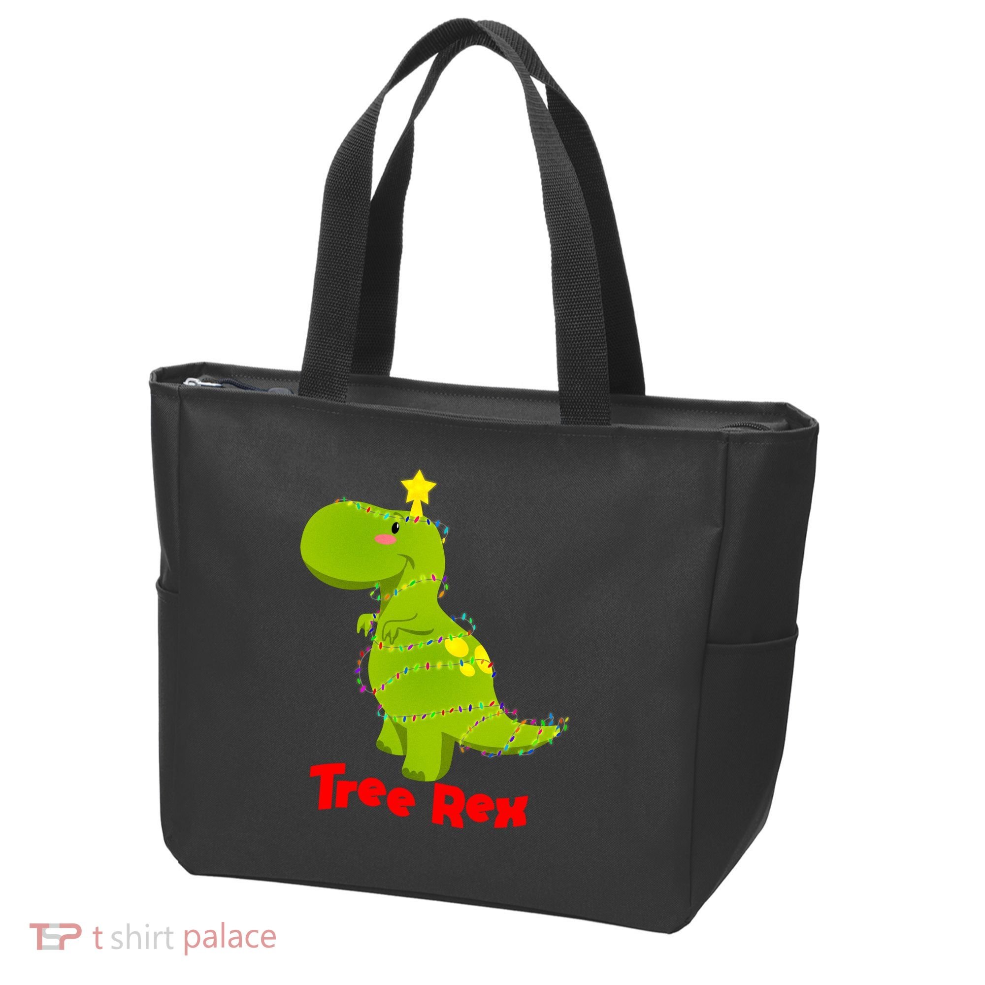 Christmas Tree Rex Tote Bag