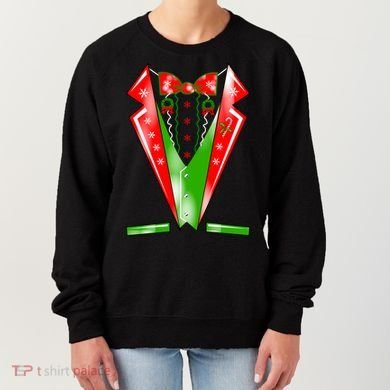 Christmas Tux Tuxedo Women's Sweatshirt