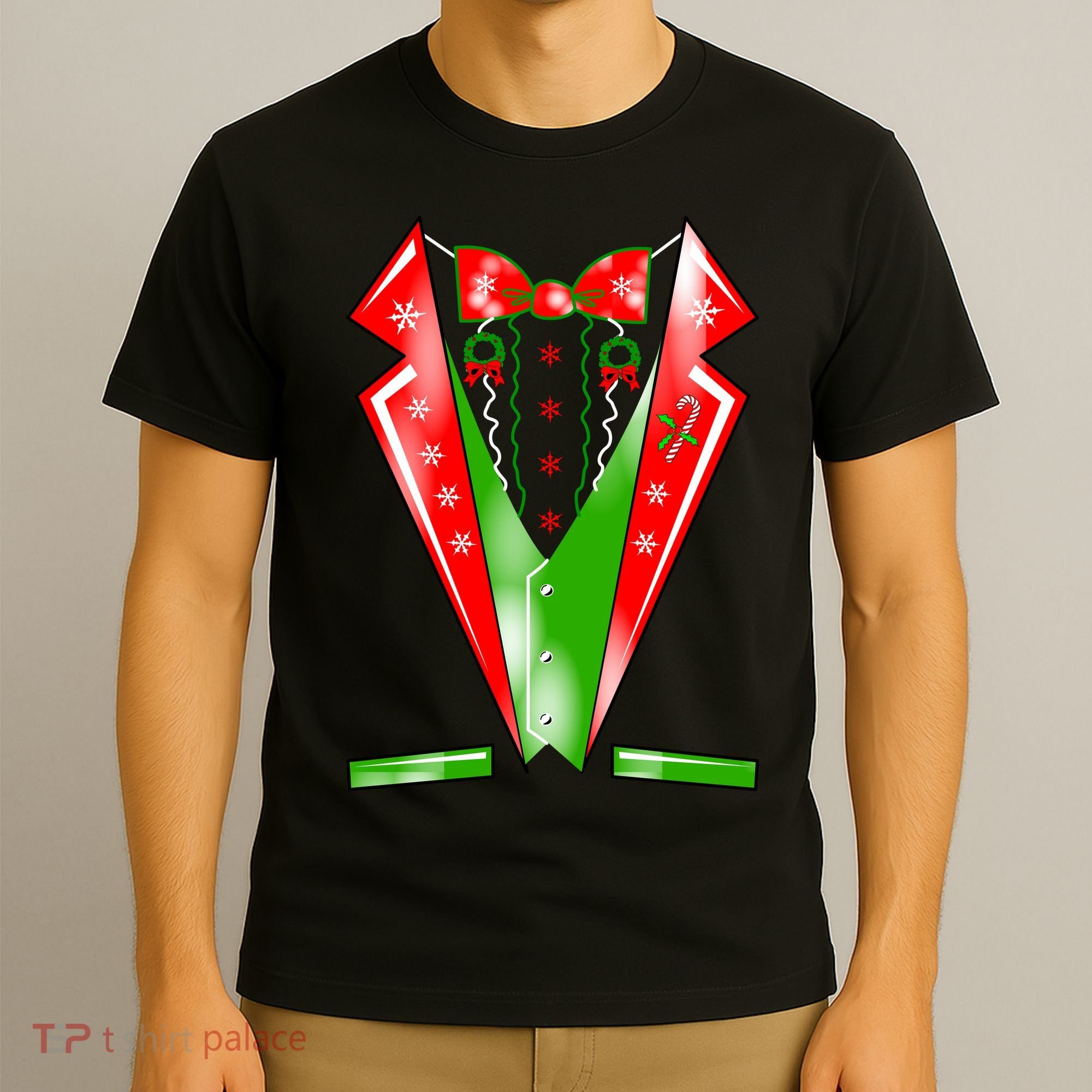 Christmas Tux Tuxedo T-Shirt