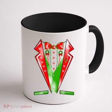 Christmas Tux Tuxedo Coffee Mug back