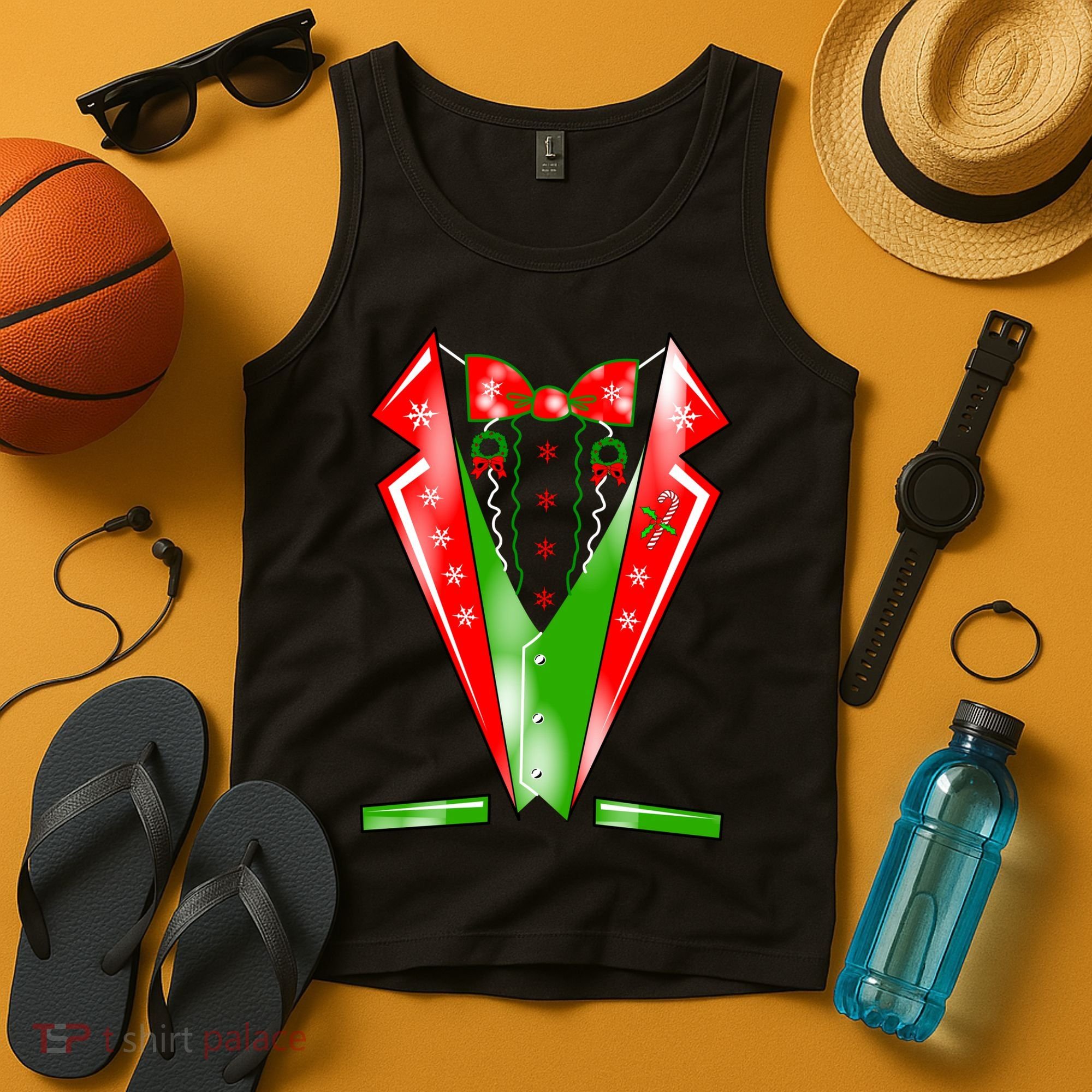 Christmas Tux Tuxedo Tank Top