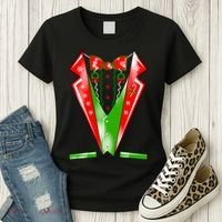 Christmas Tux Tuxedo Women's T-Shirt thumb 3