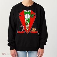 Christmas Tuxedo Costume Top Women's Sweatshirt thumb 0