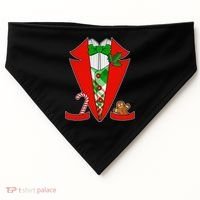 Christmas Tuxedo Costume Top USA-Made Doggie Bandana thumb 0