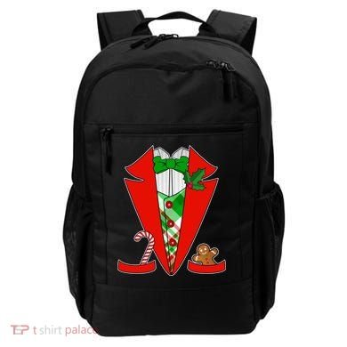 Christmas Tuxedo Costume Top Backpack