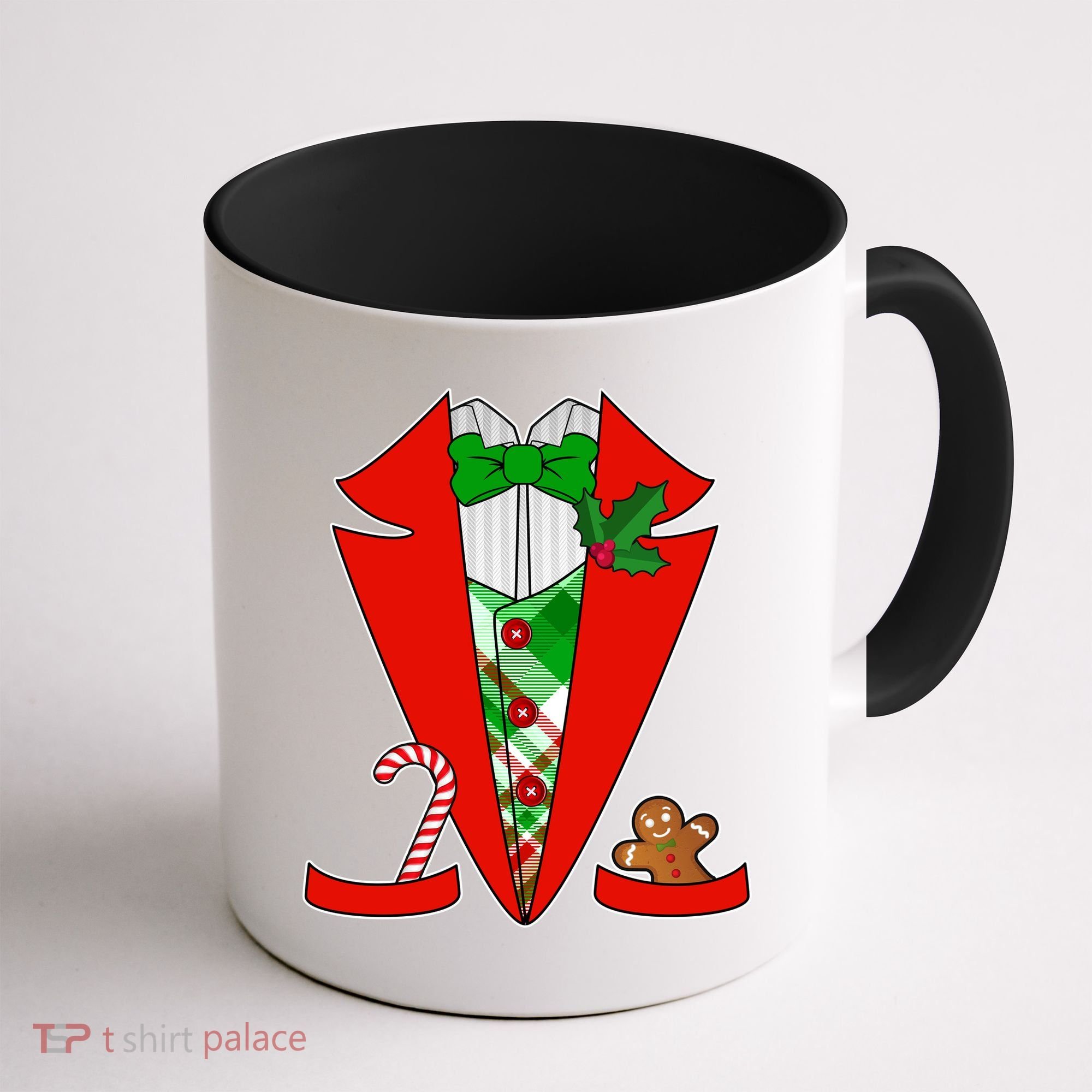 Christmas Tuxedo Costume Top Coffee Mug