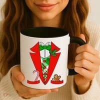 Christmas Tuxedo Costume Top Coffee Mug thumb 3