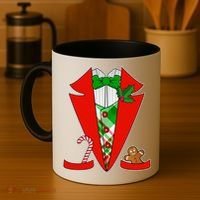 Christmas Tuxedo Costume Top Coffee Mug thumb 4