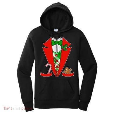 Christmas Tuxedo Costume Top Women's Hoodie
