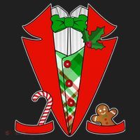 Christmas Tuxedo Costume Top Hat thumb 2