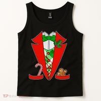 Christmas Tuxedo Costume Top Tank Top thumb 2