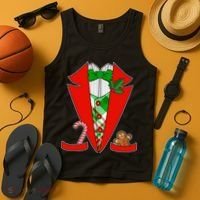Christmas Tuxedo Costume Top Tank Top thumb 4
