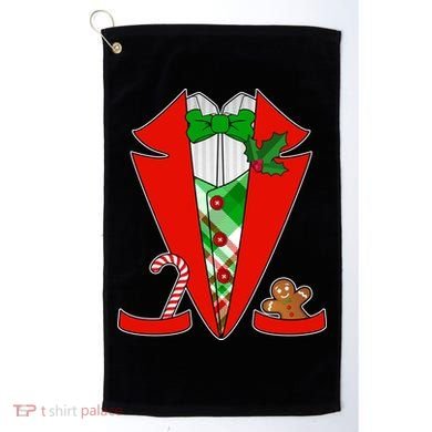Christmas Tuxedo Costume Top Golf Towel