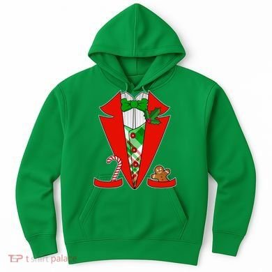 Christmas Tuxedo Costume Top Hoodie