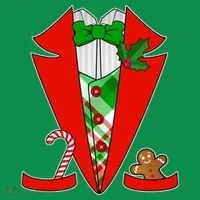 Christmas Tuxedo Costume Top Hoodie thumb 2