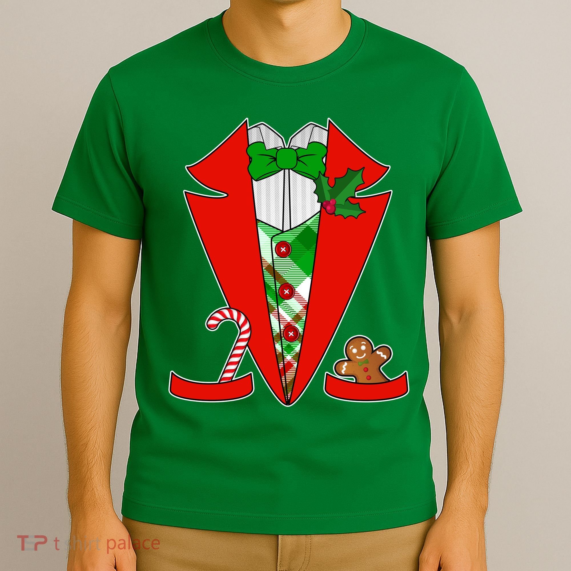 Christmas Tuxedo Costume Top T-Shirt