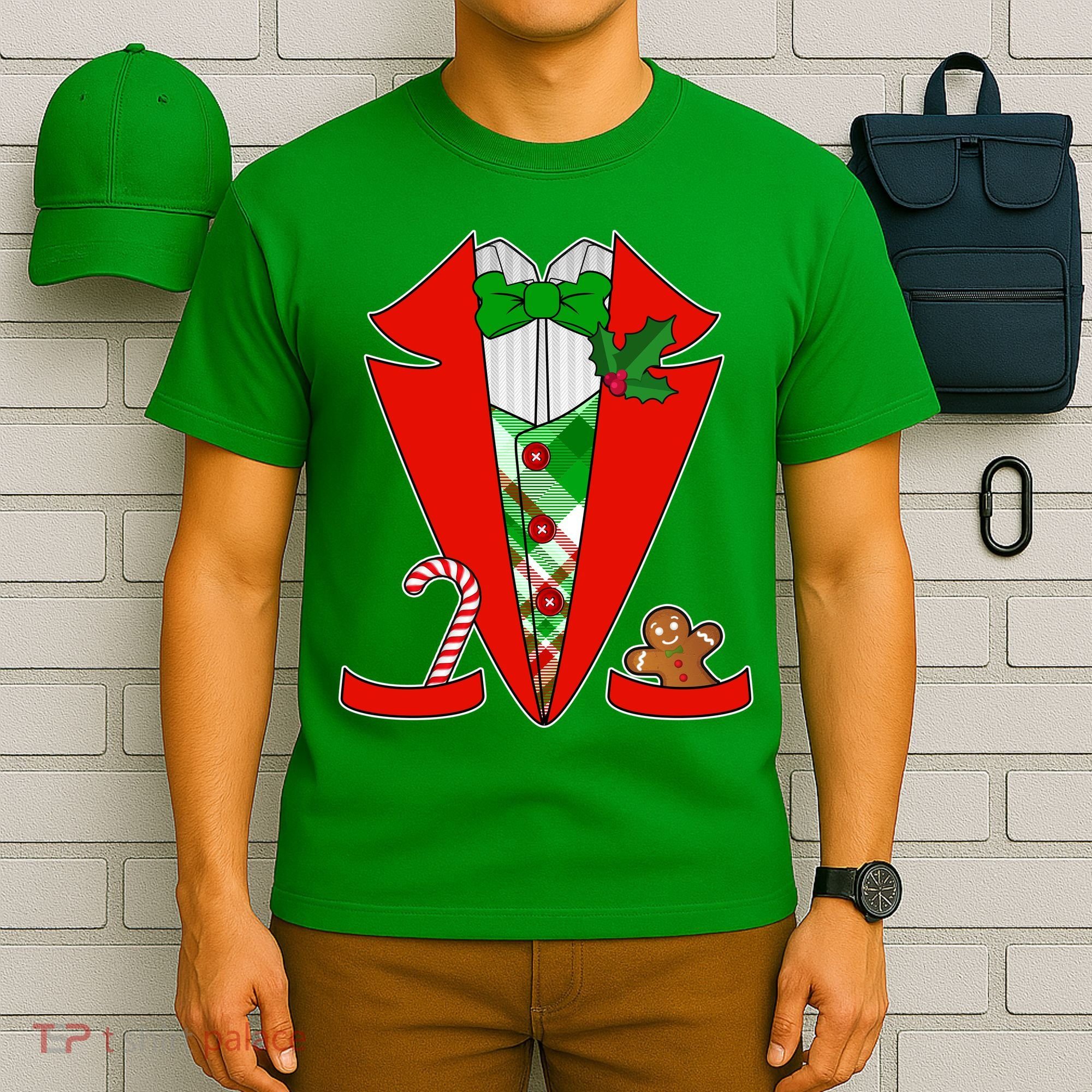 Christmas Tuxedo Costume Top T-Shirt