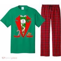 Christmas Tuxedo Costume Top Pajama Set thumb 0