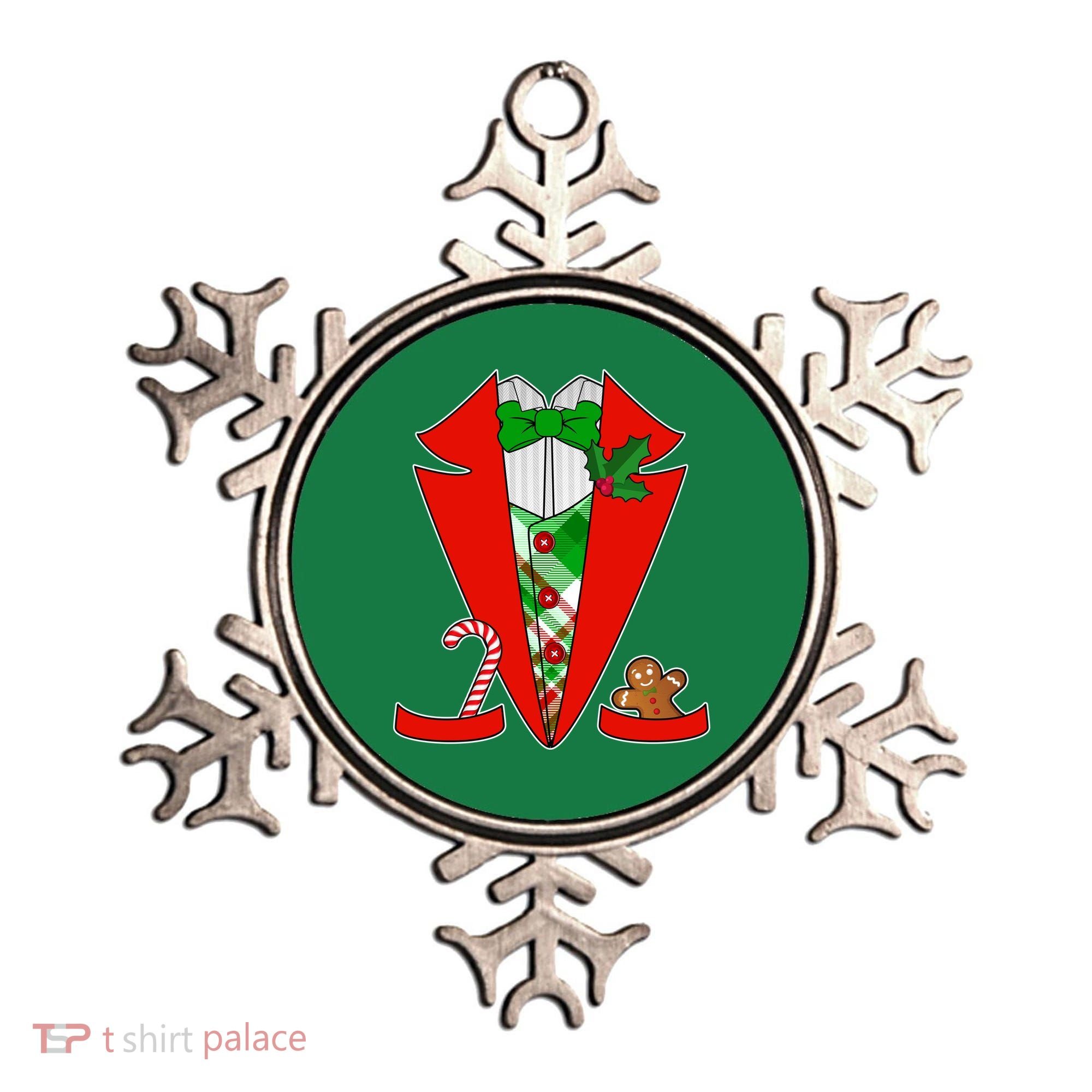Christmas Tuxedo Costume Top Ornament