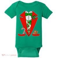 Christmas Tuxedo Costume Top Baby Bodysuit thumb 0