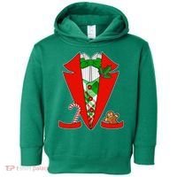Christmas Tuxedo Costume Top Toddler Hoodie thumb 0