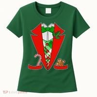 Christmas Tuxedo Costume Top Women's T-Shirt thumb 0