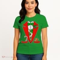 Christmas Tuxedo Costume Top Women's T-Shirt thumb 4