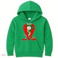 Christmas Tuxedo Costume Top Kids Hoodie thumb 0