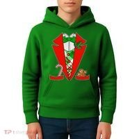 Christmas Tuxedo Costume Top Kids Hoodie thumb 4