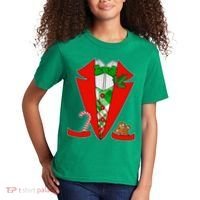 Christmas Tuxedo Costume Top Kids T-Shirt thumb 2