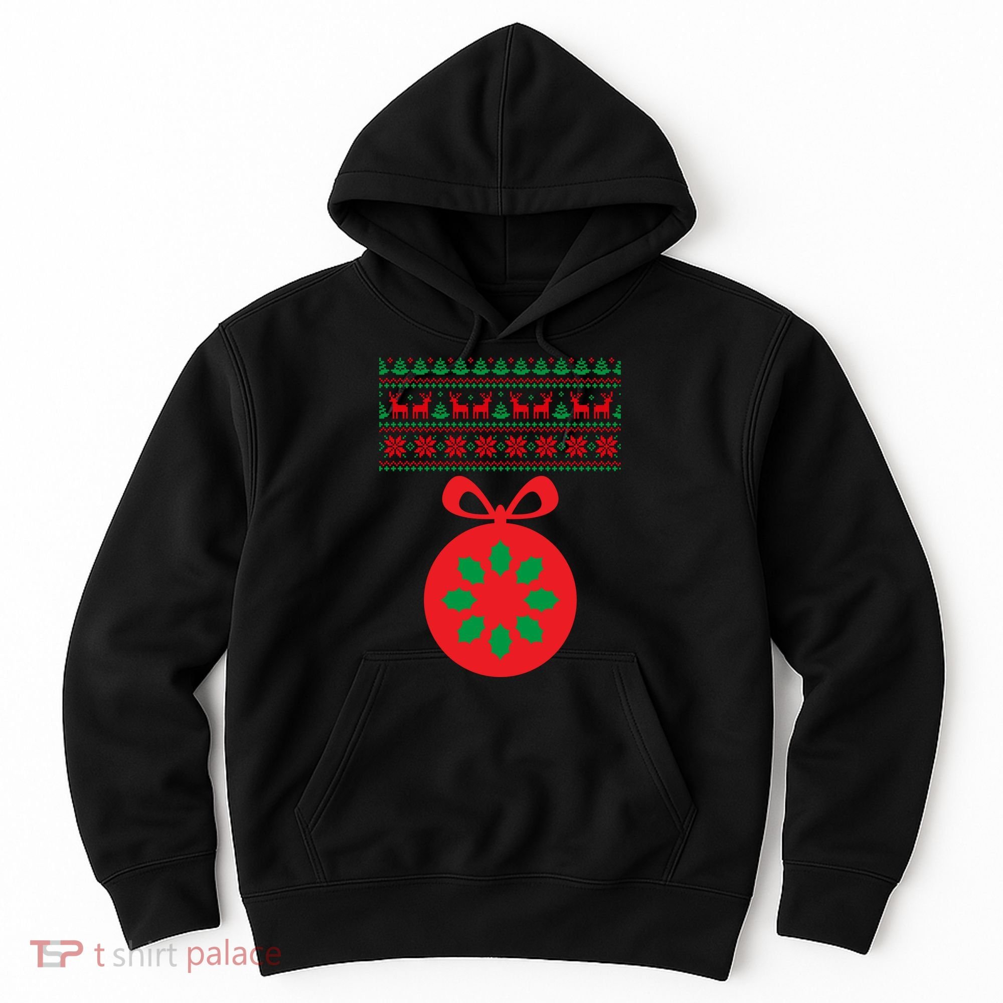 Christmas Ugly Sweater Pregnancy Ornament  Hoodie