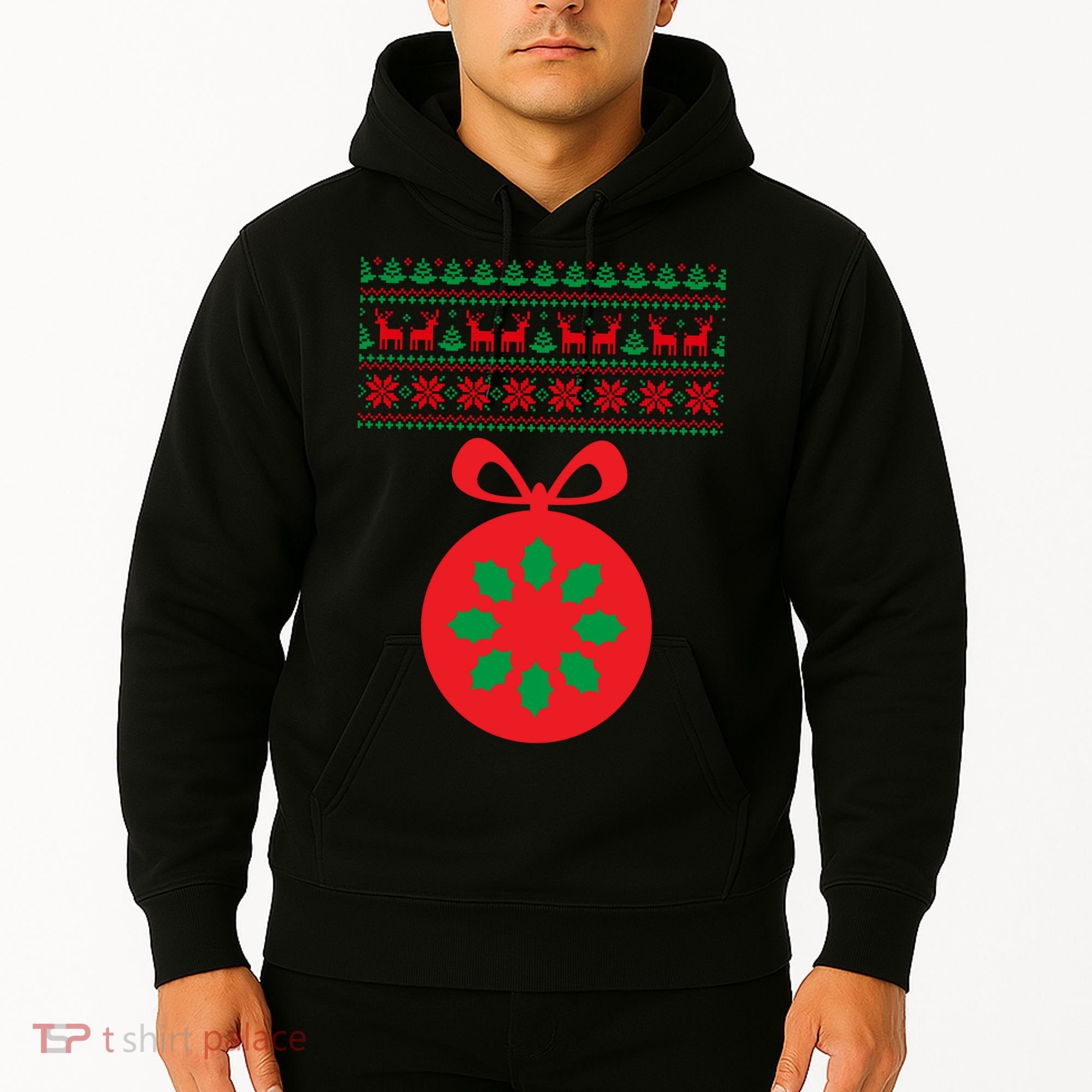 Christmas Ugly Sweater Pregnancy Ornament  Hoodie