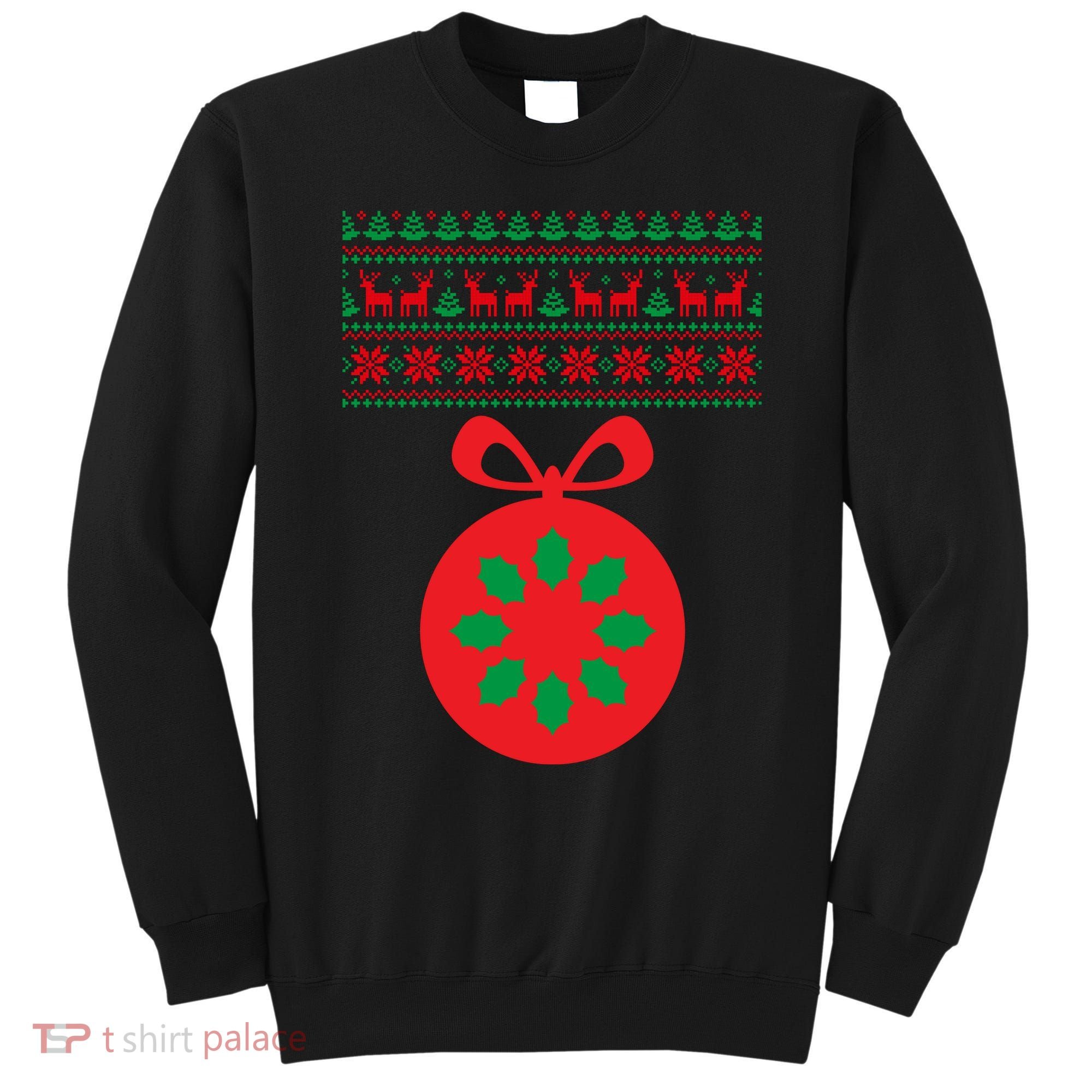 Christmas Ugly Sweater Pregnancy Ornament  Sweatshirt