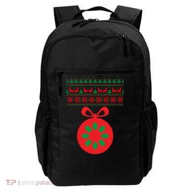 Christmas Ugly Sweater Pregnancy Ornament  Backpack