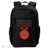 Christmas Ugly Sweater Pregnancy Ornament  Backpack thumb 0