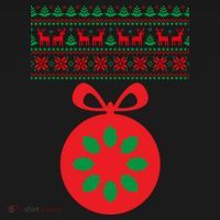 Christmas Ugly Sweater Pregnancy Ornament  Backpack thumb 2