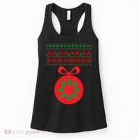 Christmas Ugly Sweater Pregnancy Ornament  Women's Tank Top thumb 0