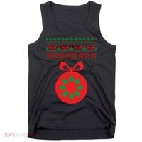 Christmas Ugly Sweater Pregnancy Ornament  Tank Top thumb 0