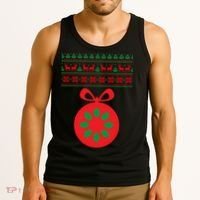 Christmas Ugly Sweater Pregnancy Ornament  Tank Top thumb 3