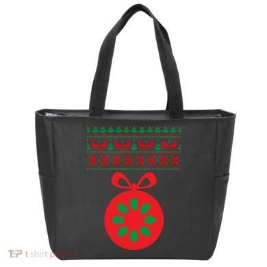 Christmas Ugly Sweater Pregnancy Ornament  Tote Bag