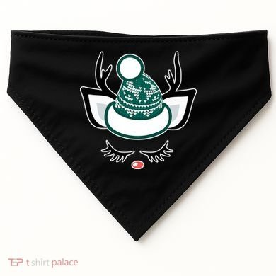 Christmas Unicorn Reindeer USA-Made Doggie Bandana