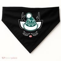 Christmas Unicorn Reindeer USA-Made Doggie Bandana thumb 0