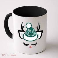 Christmas Unicorn Reindeer Coffee Mug thumb 0