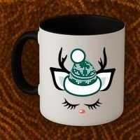 Christmas Unicorn Reindeer Coffee Mug thumb 2