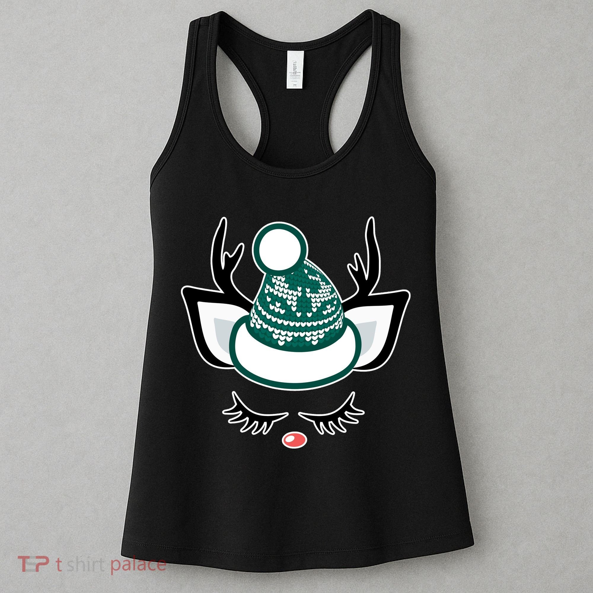 Christmas Unicorn Reindeer Women's Tank Top