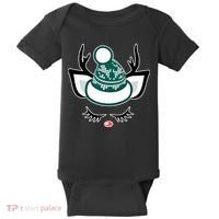 Christmas Unicorn Reindeer Baby Bodysuit thumb 0