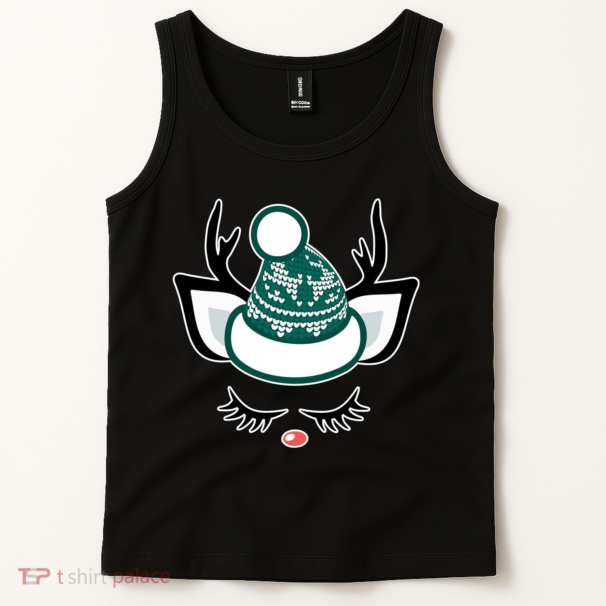 Christmas Unicorn Reindeer Tank Top