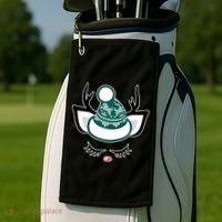 Christmas Unicorn Reindeer Golf Towel thumb 2