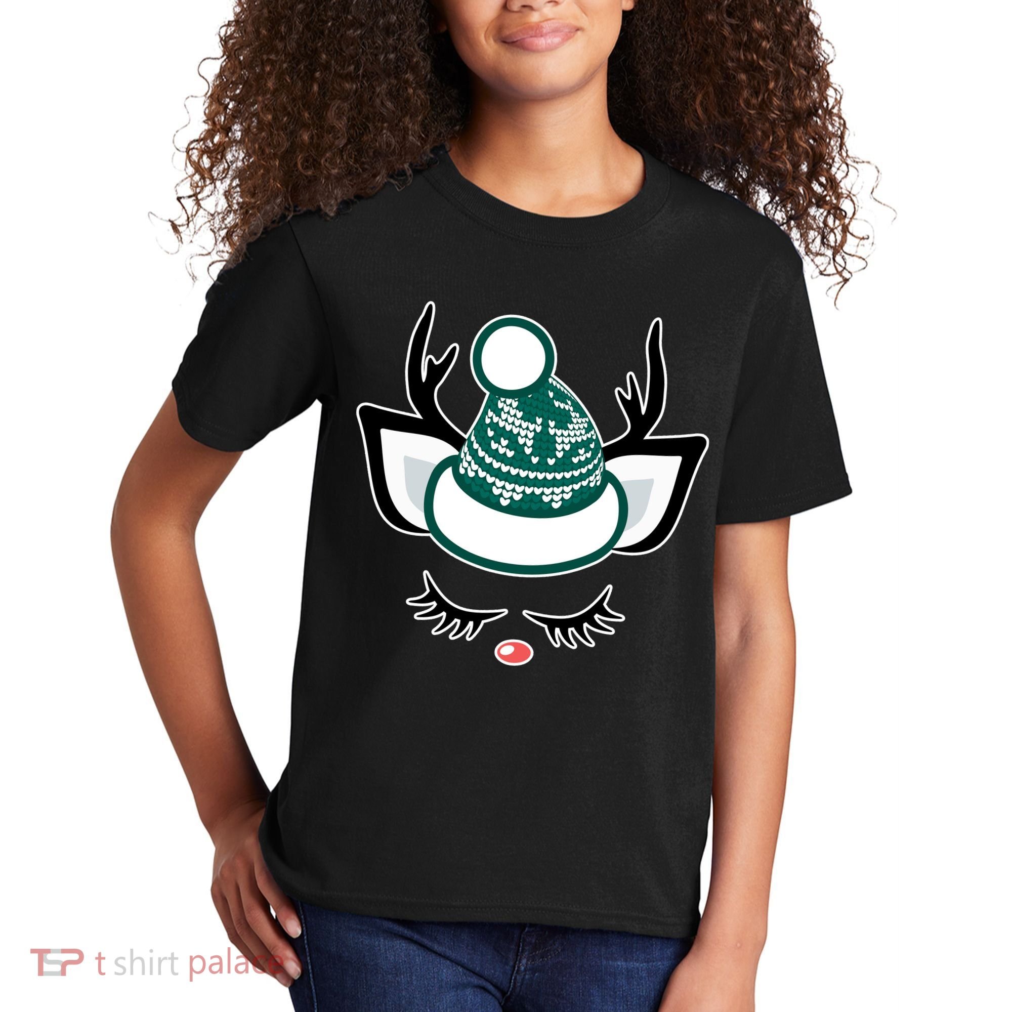 Christmas Unicorn Reindeer Kids T-Shirt